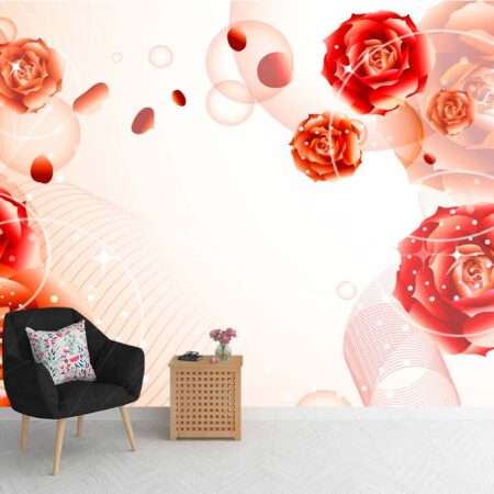 3D Flower Customized Wall Covering Design | Bring Nature's Elegance Indoors - 08