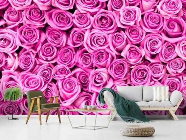 3D Flower Customized Wall Covering Design | Bring Nature's Elegance Indoors - 255