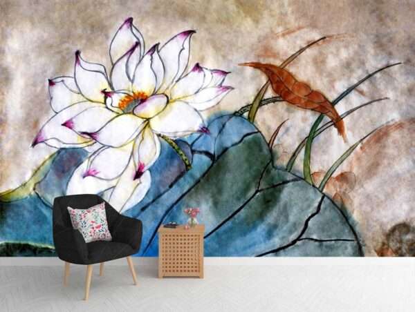 3D Flower Customized Wall Covering Design | Bring Nature's Elegance Indoors - 270