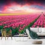 3D Flower Customized Wall Covering Design | Bring Nature's Elegance Indoors - 275