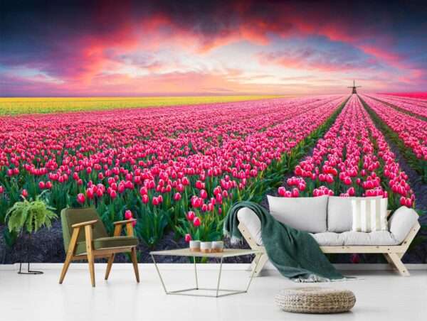 3D Flower Customized Wall Covering Design | Bring Nature's Elegance Indoors - 275