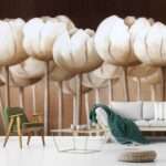 3D Flower Customized Wall Covering Design | Bring Nature's Elegance Indoors - 315