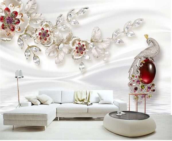 Enchant Your Walls with the Latest Mural Art Design Customized Wallpaper (Print on Demand) in Royal Glitter - 01