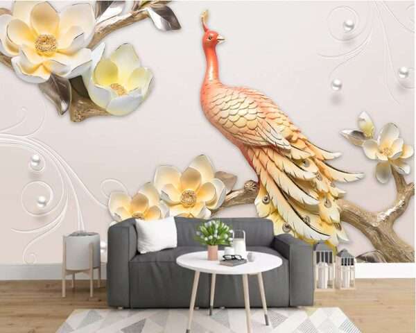 Enchant Your Walls with the Latest Mural Art Design Customized Wallpaper (Print on Demand) in Royal Glitter - 03