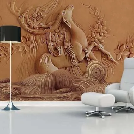 Enchant Your Walls with the Latest Mural Art Design Customized Wallpaper (Print on Demand) in Royal Glitter - 04
