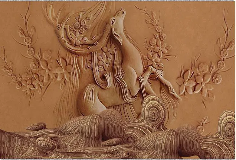 Enchant Your Walls with the Latest Mural Art Design Customized Wallpaper (Print on Demand) in Royal Glitter - 04 - Image 2