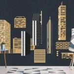 Enchant Your Walls with the Latest Mural Art Design Customized Wallpaper (Print on Demand) in Royal Glitter - 06