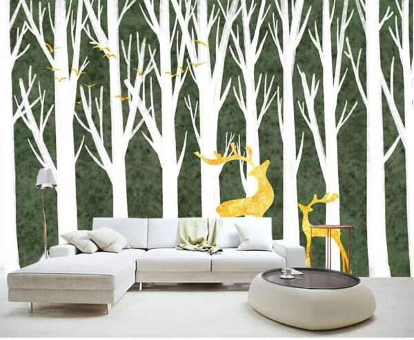 Enchant Your Walls with the Latest Mural Art Design Customized Wallpaper (Print on Demand) in Royal Glitter - 13