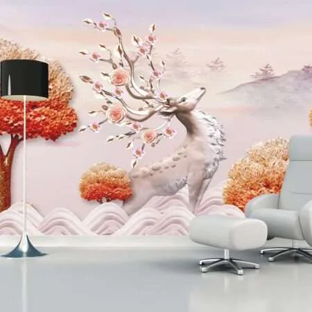 Enchant Your Walls with the Latest Mural Art Design Customized Wallpaper (Print on Demand) in Royal Glitter - 16