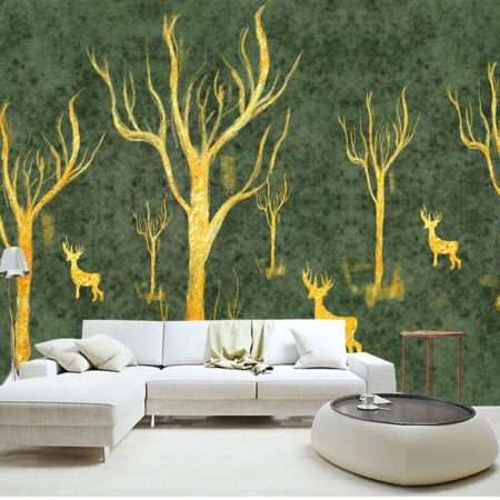 Enchant Your Walls with the Latest Mural Art Design Customized Wallpaper (Print on Demand) in Royal Glitter - 25