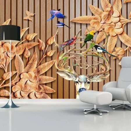 Enchant Your Walls with the Latest Mural Art Design Customized Wallpaper (Print on Demand) in Royal Glitter - 28