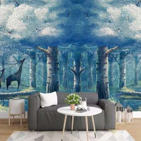 Enchant Your Walls with the Latest Mural Art Design Customized Wallpaper (Print on Demand) in Royal Glitter - 31
