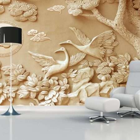 Enchant Your Walls with the Latest Mural Art Design Customized Wallpaper (Print on Demand) in Royal Glitter - 36