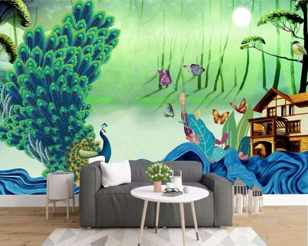 Enchant Your Walls with the Latest Mural Art Design Customized Wallpaper (Print on Demand) in Royal Glitter - 39