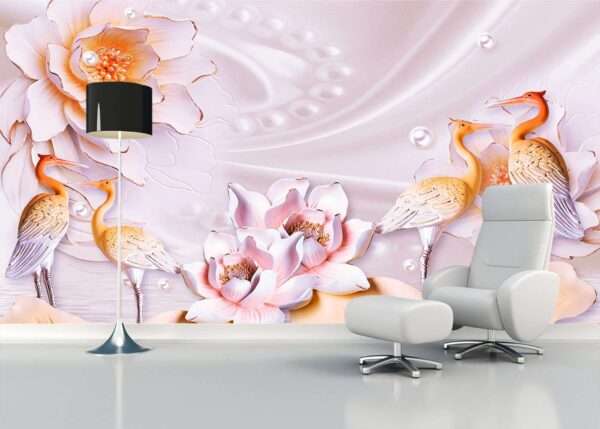 Enchant Your Walls with the Latest Mural Art Design Customized Wallpaper (Print on Demand) in Royal Glitter - 40