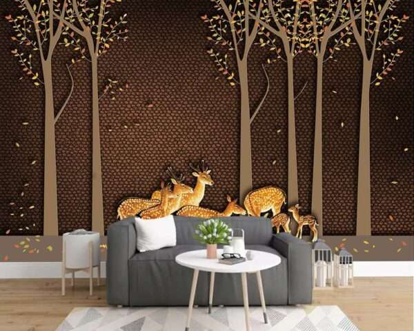 Enchant Your Walls with the Latest Mural Art Design Customized Wallpaper (Print on Demand) in Royal Glitter - 51