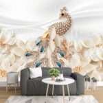 Enchant Your Walls with the Latest Mural Art Design Customized Wallpaper (Print on Demand) in Royal Glitter - 55