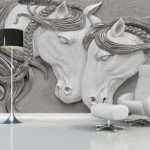 Enchant Your Walls with the Latest Mural Art Design Customized Wallpaper (Print on Demand) in Royal Glitter - 56
