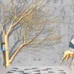 Enchant Your Walls with the Latest Mural Art Design Customized Wallpaper (Print on Demand) in Royal Glitter - 58