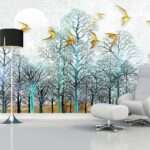Enchant Your Walls with the Latest Mural Art Design Customized Wallpaper (Print on Demand) in Royal Glitter - 60
