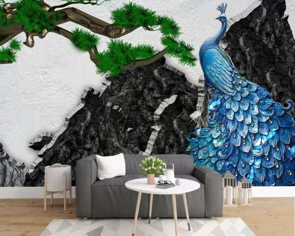 Enchant Your Walls with the Latest Mural Art Design Customized Wallpaper (Print on Demand) in Royal Glitter - 63