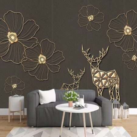 Enchant Your Walls with the Latest Mural Art Design Customized Wallpaper (Print on Demand) in Royal Glitter - 71