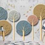 Enchant Your Walls with the Latest Mural Art Design Customized Wallpaper (Print on Demand) in Royal Glitter - 74
