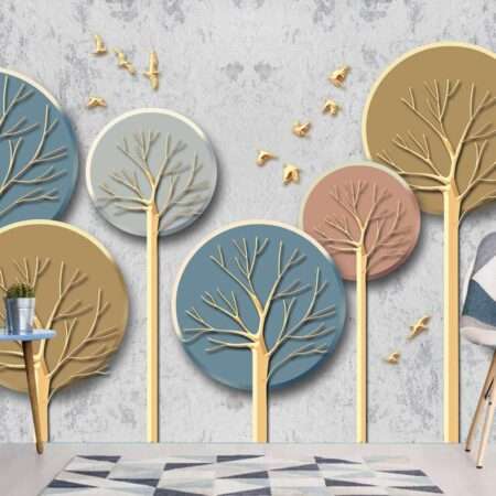 Enchant Your Walls with the Latest Mural Art Design Customized Wallpaper (Print on Demand) in Royal Glitter - 74