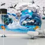 Enchant Your Walls with the Latest Mural Art Design Customized Wallpaper (Print on Demand) in Royal Glitter - 76