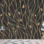 Enchant Your Walls with the Latest Mural Art Design Customized Wallpaper (Print on Demand) in Royal Glitter - 82