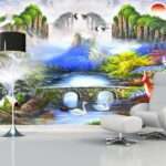 Enchant Your Walls with the Latest Mural Art Design Customized Wallpaper (Print on Demand) in Royal Glitter - 84