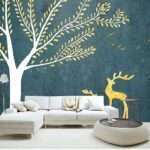 Enchant Your Walls with the Latest Mural Art Design Customized Wallpaper (Print on Demand) in Royal Glitter - 85