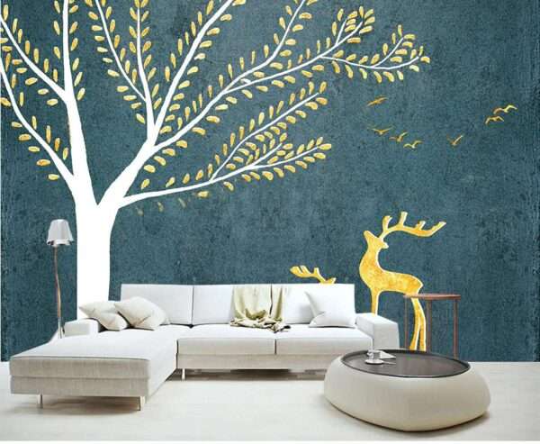 Enchant Your Walls with the Latest Mural Art Design Customized Wallpaper (Print on Demand) in Royal Glitter - 85