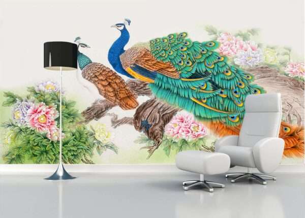 Enchant Your Walls with the Latest Mural Art Design Customized Wallpaper (Print on Demand) in Royal Glitter - 88