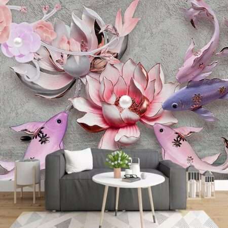 Enchant Your Walls with the Latest Mural Art Design Customized Wallpaper (Print on Demand) in Royal Glitter - 91