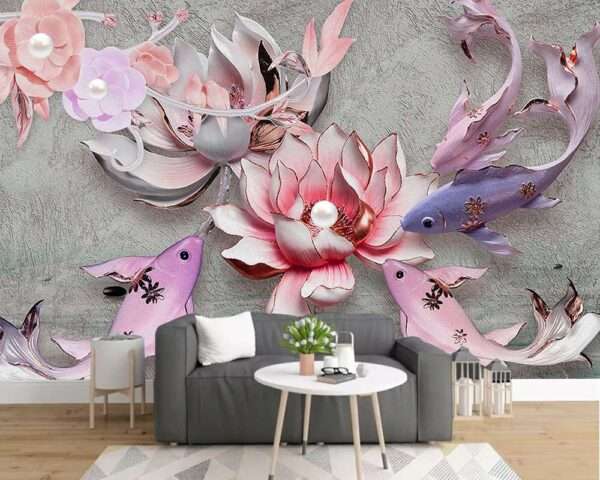 Enchant Your Walls with the Latest Mural Art Design Customized Wallpaper (Print on Demand) in Royal Glitter - 91