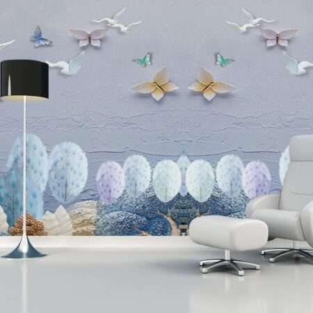 Enchant Your Walls with the Latest Mural Art Design Customized Wallpaper (Print on Demand) in Royal Glitter - 96