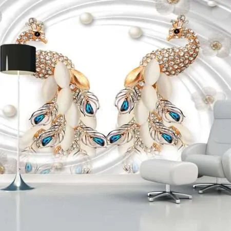 Enchant Your Walls with the Latest Mural Art Design Customized Wallpaper (Print on Demand) in Royal Glitter - 100