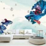 Enchant Your Walls with the Latest Mural Art Design Customized Wallpaper (Print on Demand) in Royal Glitter - 08