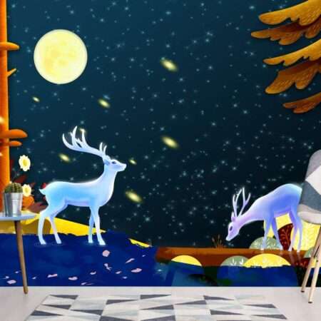 Enchant Your Walls with the Latest Mural Art Design Customized Wallpaper (Print on Demand) in Royal Glitter - 29