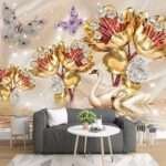 Enchant Your Walls with the Latest Mural Art Design Customized Wallpaper (Print on Demand) in Royal Glitter - 34