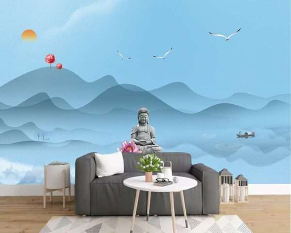 Enchant Your Walls with the Latest Mural Art Design Customized Wallpaper (Print on Demand) in Royal Glitter - 38