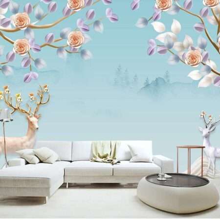 Enchant Your Walls with the Latest Mural Art Design Customized Wallpaper (Print on Demand) in Royal Glitter - 44