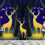 Enchant Your Walls with the Latest Mural Art Design Customized Wallpaper (Print on Demand) in Royal Glitter - 49