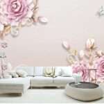 Enchant Your Walls with the Latest Mural Art Design Customized Wallpaper (Print on Demand) in Royal Glitter - 52