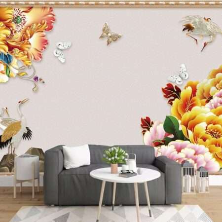 Enchant Your Walls with the Latest Mural Art Design Customized Wallpaper (Print on Demand) in Royal Glitter - 54