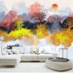 Enchant Your Walls with the Latest Mural Art Design Customized Wallpaper (Print on Demand) in Royal Glitter - 68