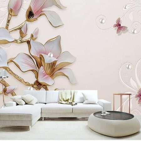 Enchant Your Walls with the Latest Mural Art Design Customized Wallpaper (Print on Demand) in Royal Glitter - 72