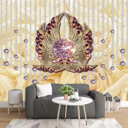 Enchant Your Walls with the Latest Mural Art Design Customized Wallpaper (Print on Demand) in Royal Glitter - 74