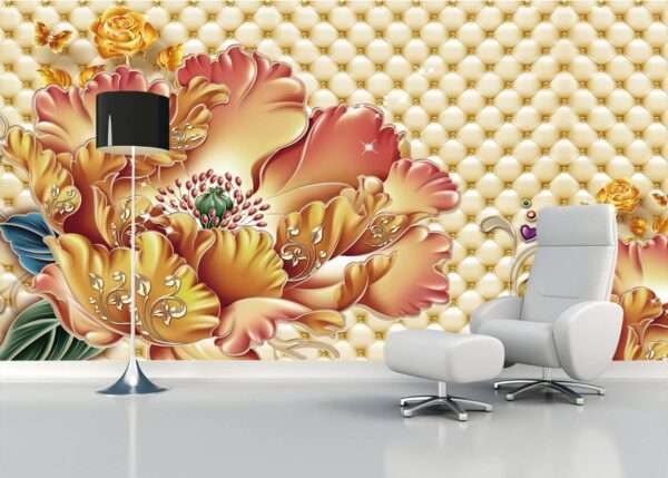 Enchant Your Walls with the Latest Mural Art Design Customized Wallpaper (Print on Demand) in Royal Glitter - 79